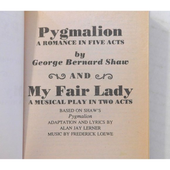 George Bernard Shaw's Pygmalion and My Fair Lady Vintage 1975 Hardcover Signet - Picture 3 of 6
